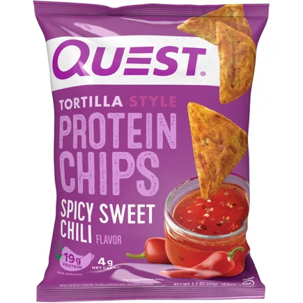Chips-uri Proteice cu Aroma de Spicy Sweet Chilli 32g QUEST NUTRITION — preț și oferte