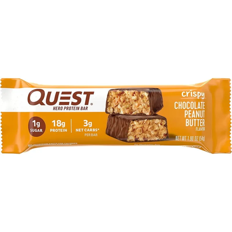 Baton Proteic cu Aroma de Ciocolata si Unt de Arahide 54g QUEST NUTRITION — preț și oferte