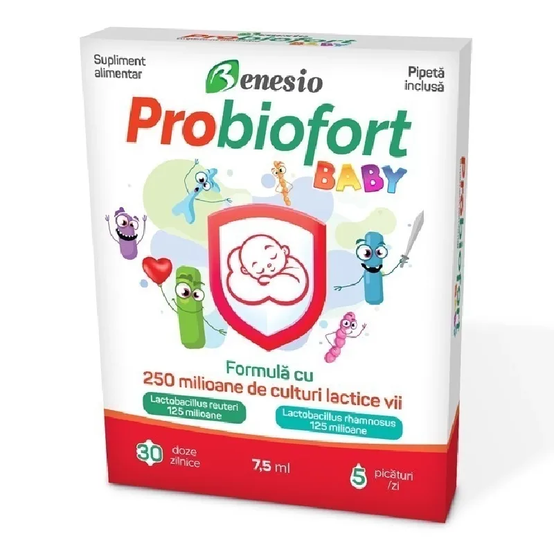 Probiofort Baby picaturi, 7,5ml, Benesio — preț și oferte