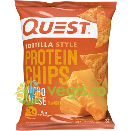Chips-uri Tortilla cu Aroma de Branza Nacho 32g QUEST NUTRITION — preț și oferte