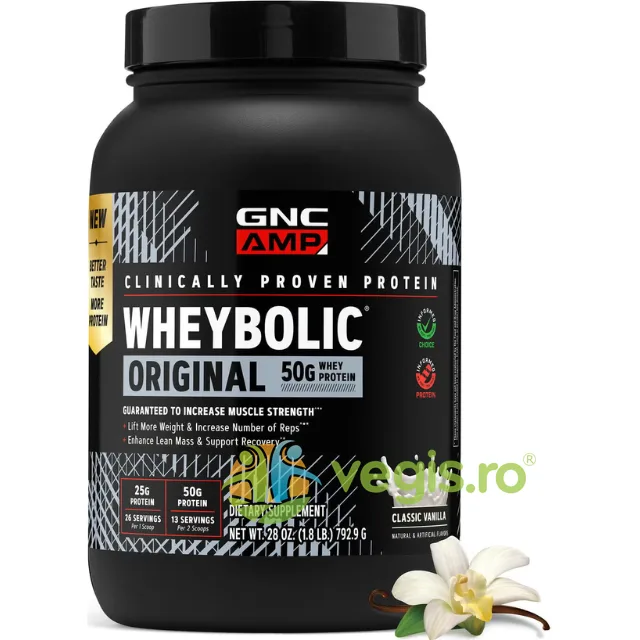 Proteina din Zer Studiata Clinic cu Aroma de Vanilie 792.9g GNC — preț și oferte