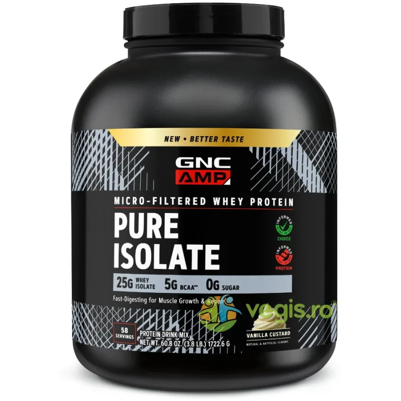 Proteina Izolata din Zer cu Aroma de Vanilie 2240g GNC — preț și oferte
