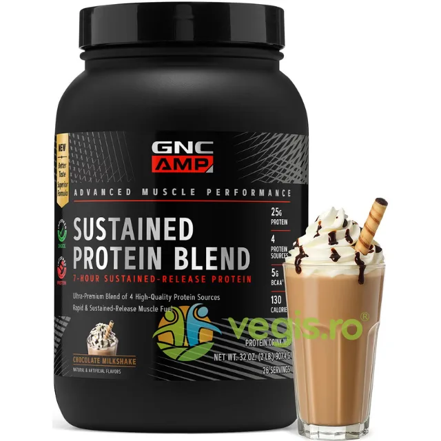Amestec Proteic cu Aroma de Milkshake de Ciocolata 907.4g GNC — preț și oferte