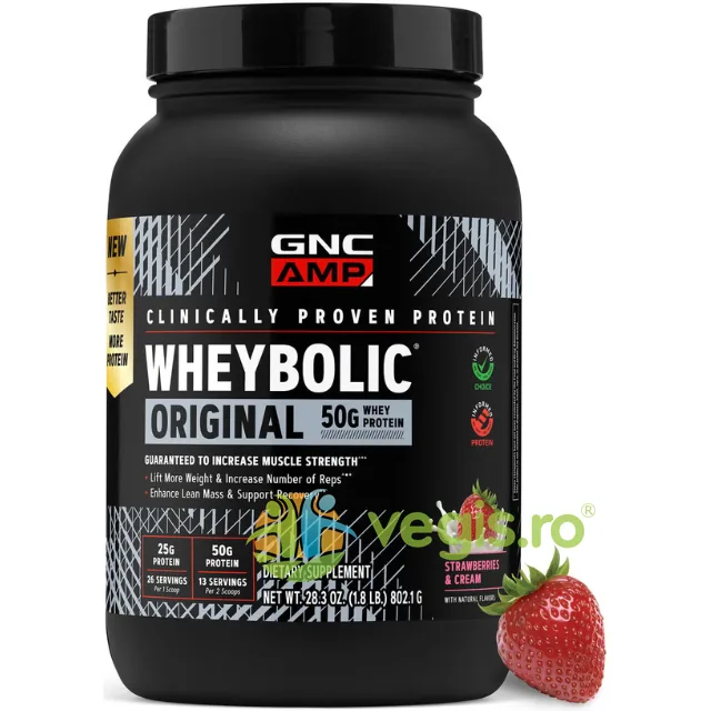 Proteina din Zer Studiata Clinic cu Aroma de Capsuni 802.1g GNC — preț și oferte