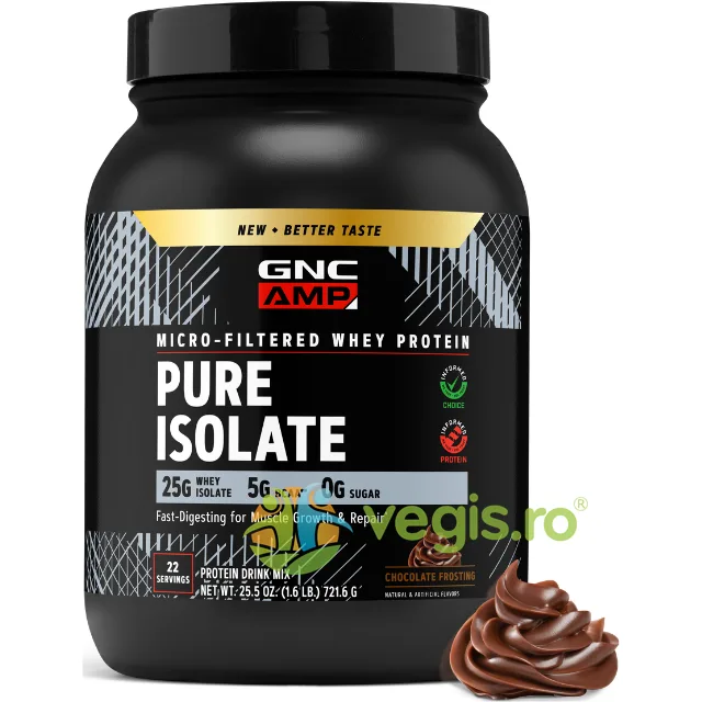 Proteina Izolata din Zer cu Aroma de Inghetata de Ciocolata 721.6g GNC — preț și oferte