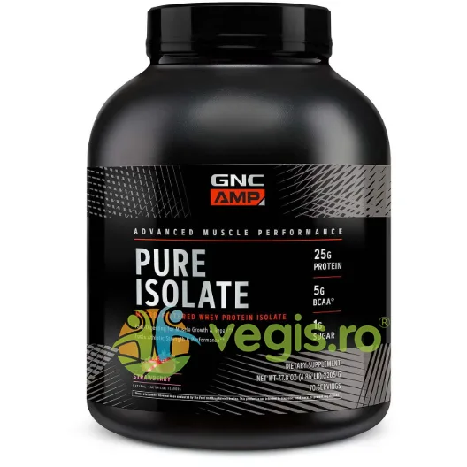 Proteina Izolata din Zer cu Aroma de Capsuni 1728.4g GNC — preț și oferte