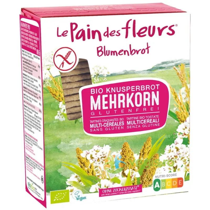 Paine Crocanta Multicereal fara Gluten Ecologica/Bio 150g BLUMENBROT — preț și oferte