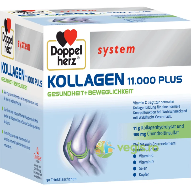 Kollagen (Colagen) 11000 Plus System 30monodoze DOPPELHERZ — preț și oferte
