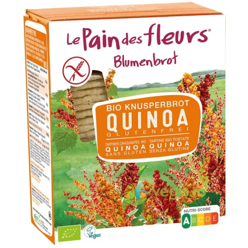 Paine Crocanta cu Quinoa fara Gluten Ecologica/Bio 150g BLUMENBROT — preț și oferte