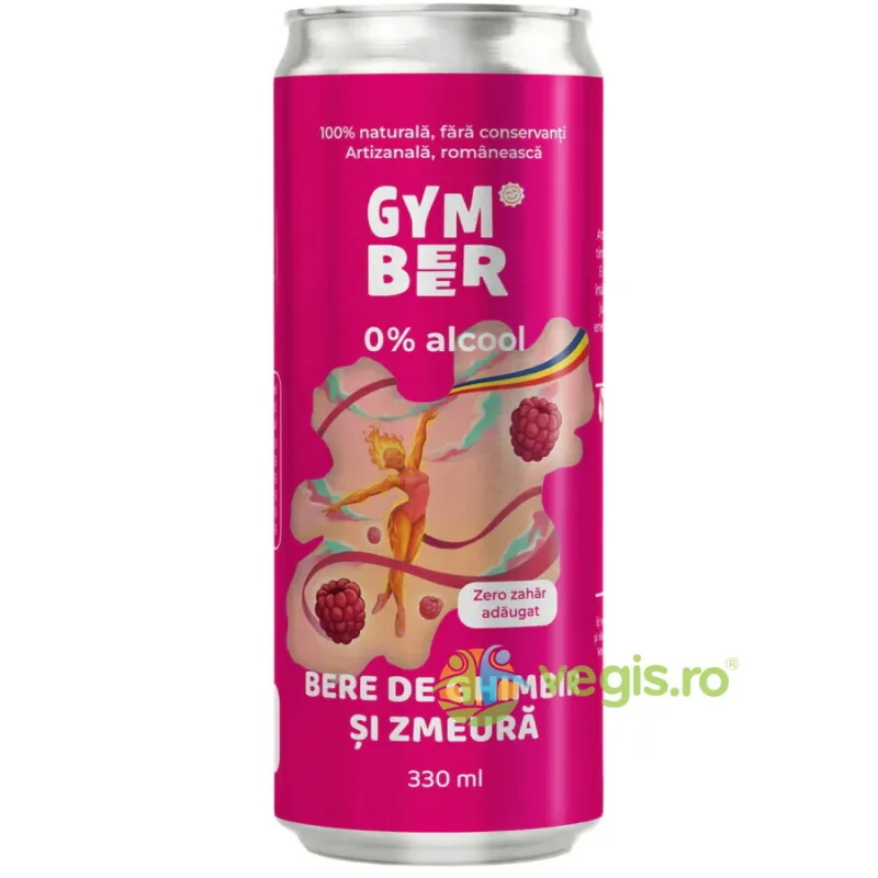 Bere de Ghimbir si Zmeura 0% Alcool fara Zahar Adaugat 330ml GYM BEER — preț și oferte