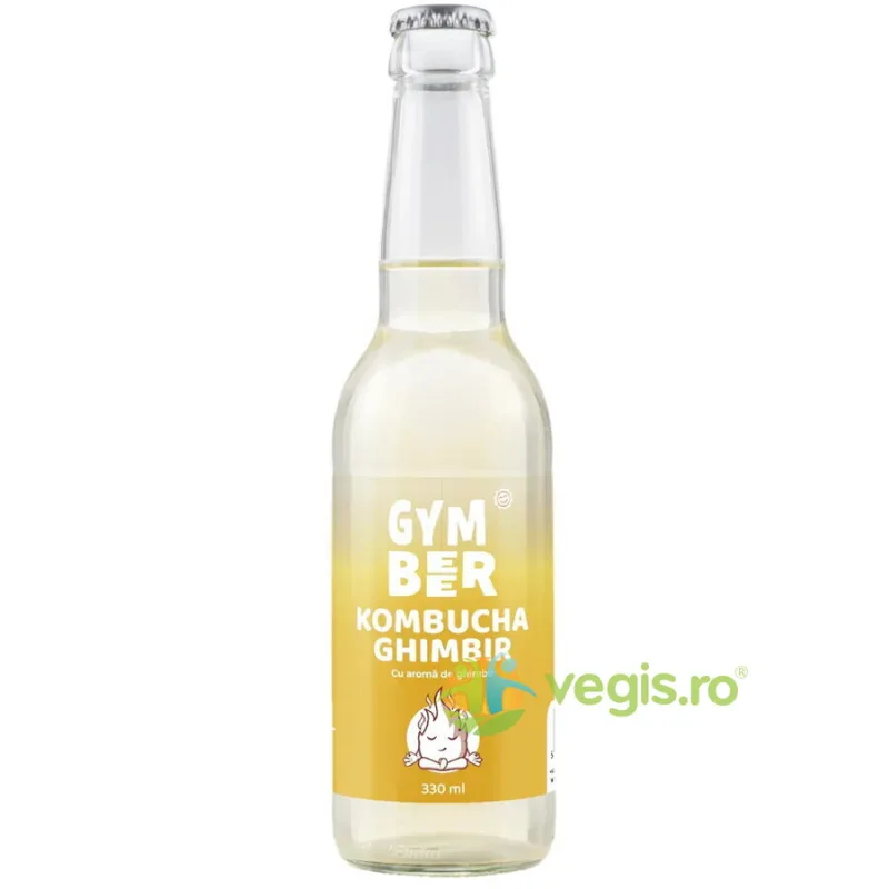 Kombucha cu Aroma de Ghimbir fara Zahar Adaugat 330ml GYM BEER — preț și oferte