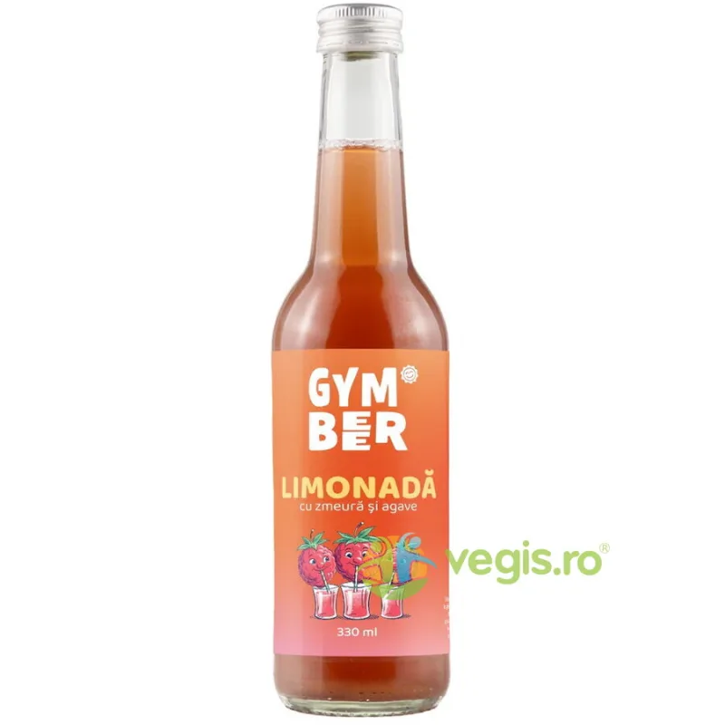 Limonada cu Zmeura si Agave fara Zahar Adaugat 330ml GYM BEER — preț și oferte