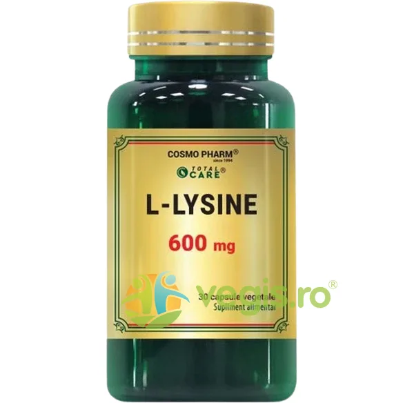 L-Lysine 600mg 30cps vegetale COSMO PHARM — preț și oferte
