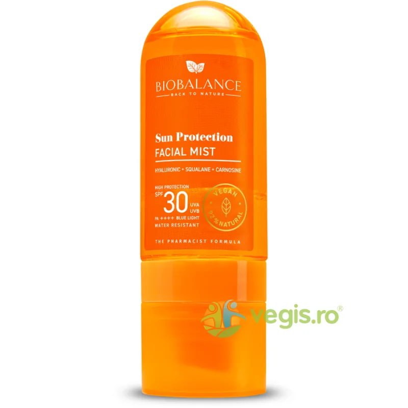 Ser Facial Spray cu Protectie Inalta SPF30 UVA, UVB, PA++++ Blue Light Sun Protection 80ml BIO BALANCE — preț și oferte