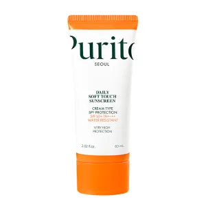 Crema de fata Daily Soft Touch cu factor de protectie SPF 50+, PA++++, 60 ml, Purito