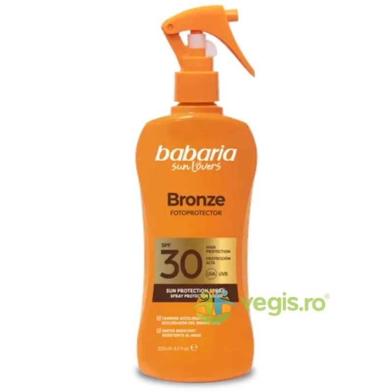Lotiune pentru Protectie Solara Tip Spray SPF30 UVA si UVB 200ml BABARIA — preț și oferte