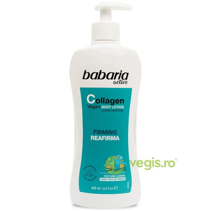 Lotiune de Corp pentru Toate Tipurile de Piele cu Efect de Fermitate cu Colagen 400ml BABARIA — preț și oferte