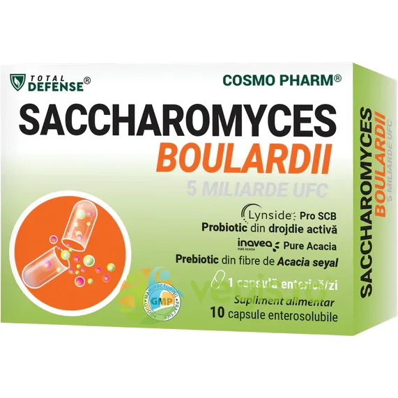 Saccharomyces Boulardii 5 Miliarde UFC 10cps COSMO PHARM — preț și oferte