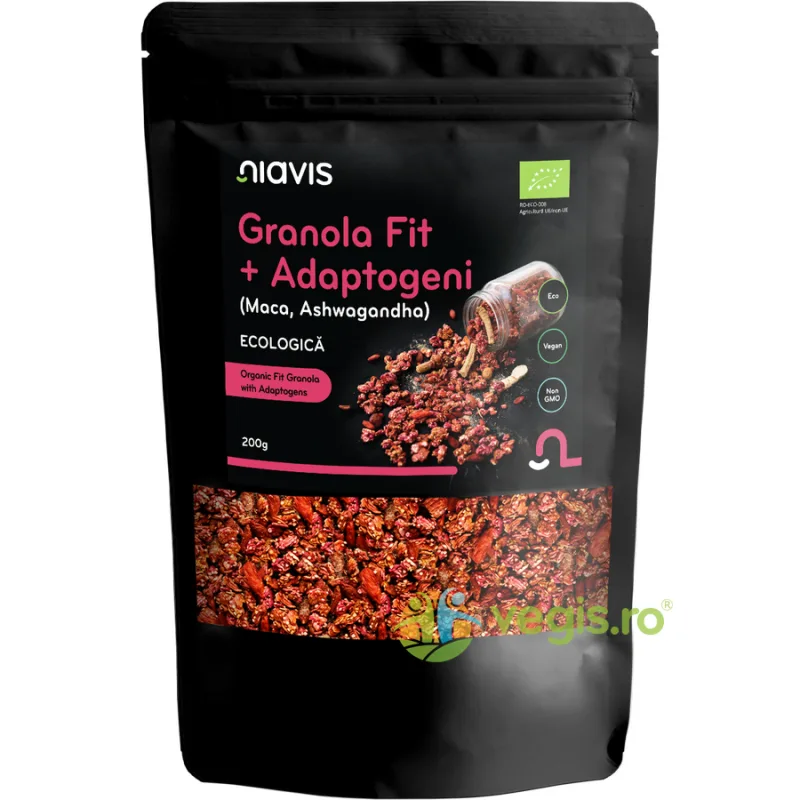 Granola FIT + Adaptogeni Ecologica/Bio 200g NIAVIS — preț și oferte