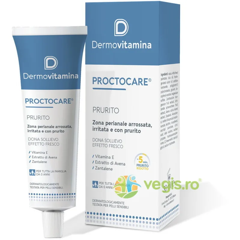 Proctocare Crema Prurito 30ml DERMOVITAMINA — preț și oferte