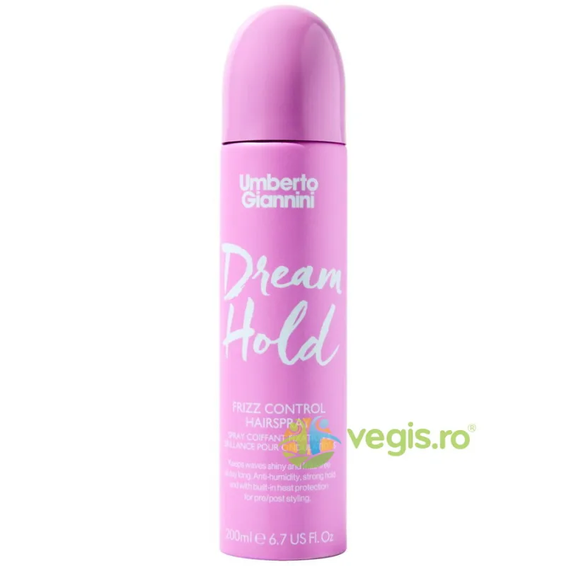 Spray Fixativ Rezistent la Umiditate cu Efect Anti-static pentru Parul Ondulat Dream Hold 200ml UMBERTO GIANNINI — preț și oferte