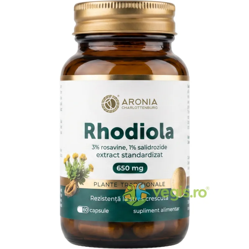 Rhodiola 650mg 60cps ARONIA CHARLOTTENBURG — preț și oferte