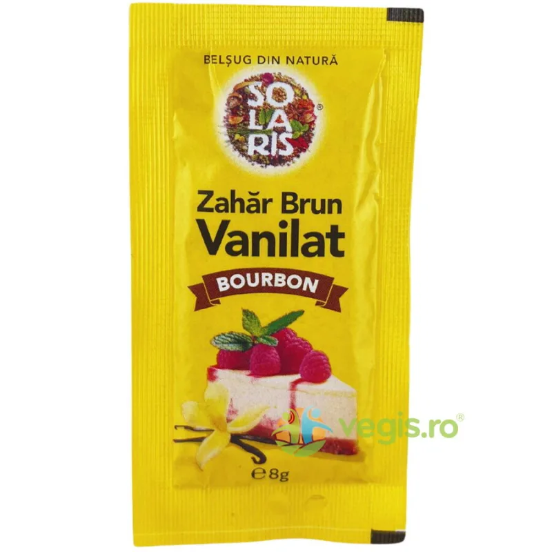 Zahar Brun Vanilat Bourbon 8g SOLARIS — preț și oferte