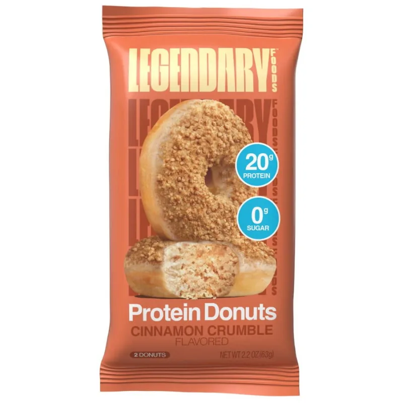 Gogoasa Proteica cu Aroma de Topping Crocant cu Scortisoara 63g LEGENDARY FOODS — preț și oferte