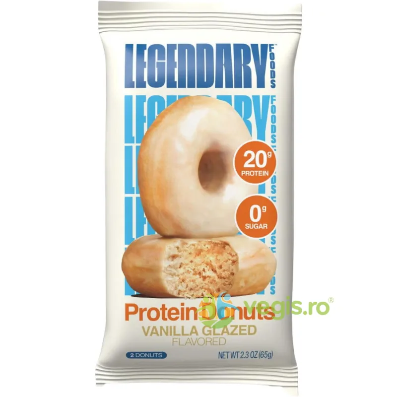 Gogoasa Proteica cu Glazura de Vanilie 65g LEGENDARY FOODS — preț și oferte