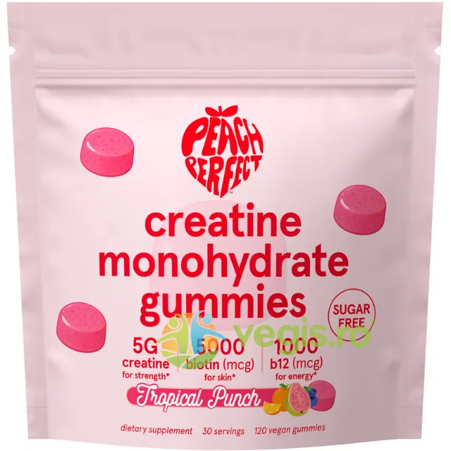 Creatina Monohidrata Jeleuri cu Aroma de Fructe Tropicale 120 jeleuri Peach Perfect — preț și oferte