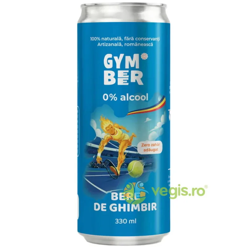 Bere de Ghimbir 0% Alcool fara Zahar Adaugat 330ml GYM BEER — preț și oferte