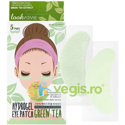 Plasturi de Hidrogel Hranitori si Hidratanti cu Ceai Verde 5 perechi LOOK AT ME — preț și oferte