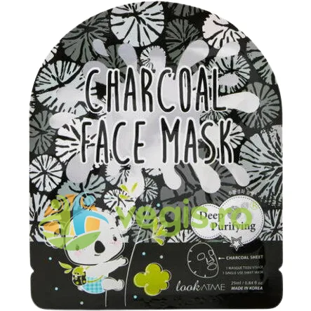 Masca Tip Servetel pentru Curatare in Profunzime cu Carbune Negru 25ml LOOK AT ME — preț și oferte