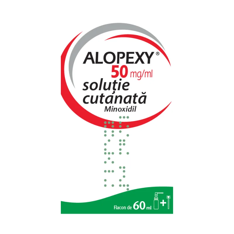 Alopexy 50 mg/ml, soluție cutanată, Pierre Fabre | 60 ml PIERRE FABRE MED-162 — preț și oferte