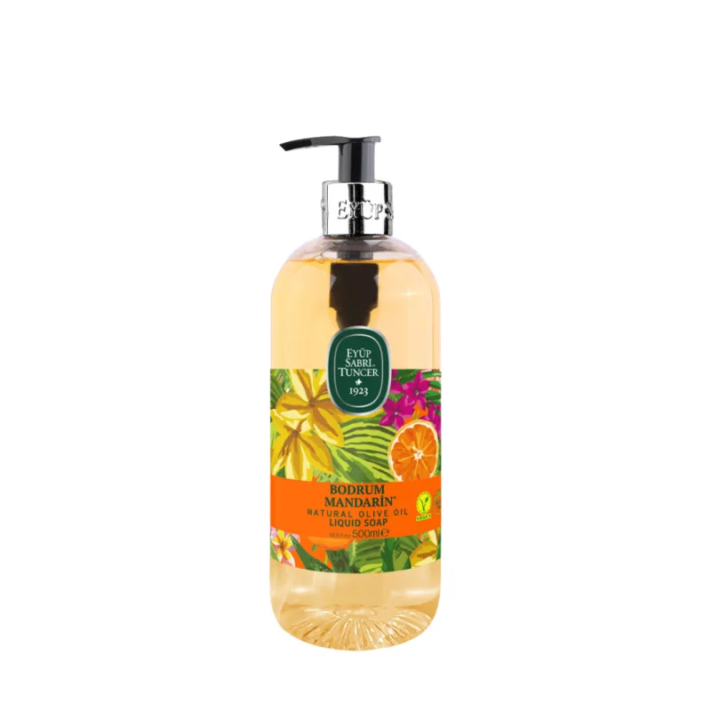 Sapun lichid cu ulei natural de masline Bodrum Mandarin 500 ml, Eyup EYUP SABRI TUNCER — preț și oferte