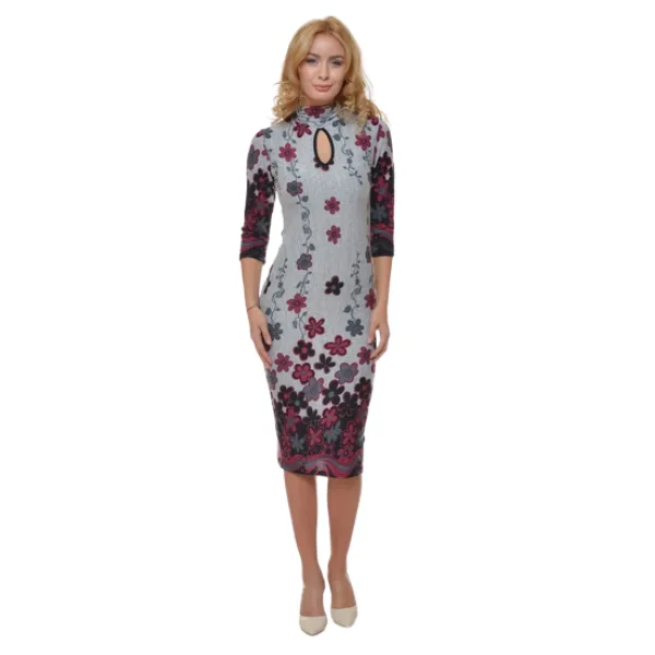 Rochie R2143 gri/ciclame/negru, Natalee | marimea S NATALEE INFINITY — preț și oferte