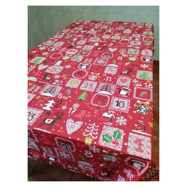 Fata de masa (mica) BBC Ranforce, rosu/ornamente, 120x150 cm, Andana | 1 buc ANDANA INFINITY — preț și oferte