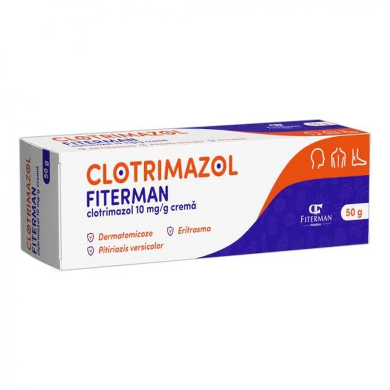 Clotrimazol Fiterman 10mg/g x 1 crema | 50g FITERMAN PHARMA — preț și oferte
