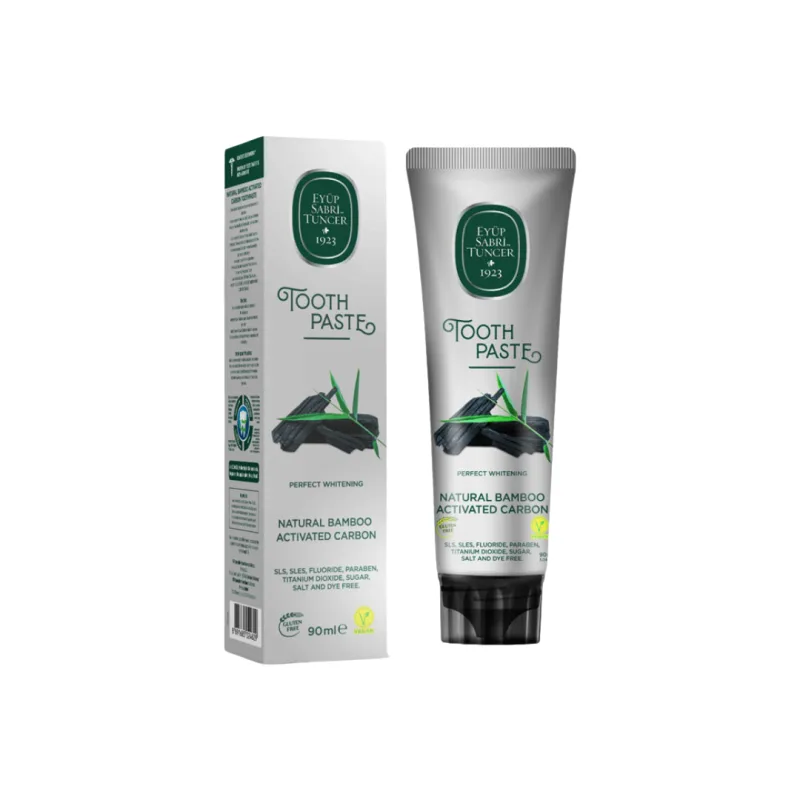 Pasta de dinti cu carbune activ din bambus natural, 90ml, Eyup Sabri Tuncer — preț și oferte