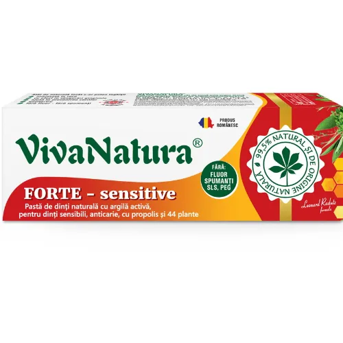 Pasta de dinti GennaDent Forte, 50ml, Vivanatura — preț și oferte