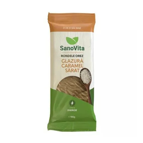 Rondele Orez Glazura Caramel Sarat 66gr Sano Vita — preț și oferte