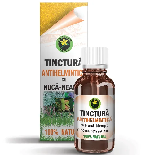 Tinctura Antihelmintica cu Nuca Neagra 50ml Hypericum — preț și oferte