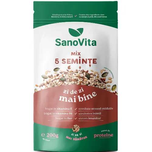 Mix 5 Seminte Zipper 200g Sanovita — preț și oferte