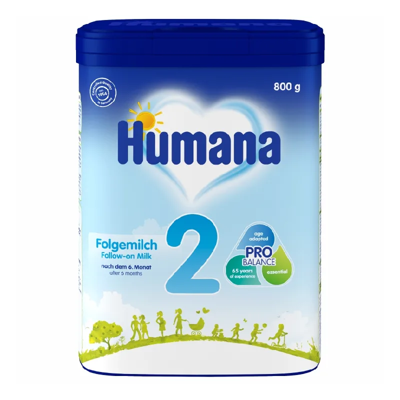 Formula de lapte de continuare 2, +6 luni, 800 g, Humana — preț și oferte