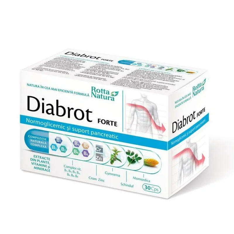 Diabrot Forte, 30 capsule, Rotta Natura — preț și oferte