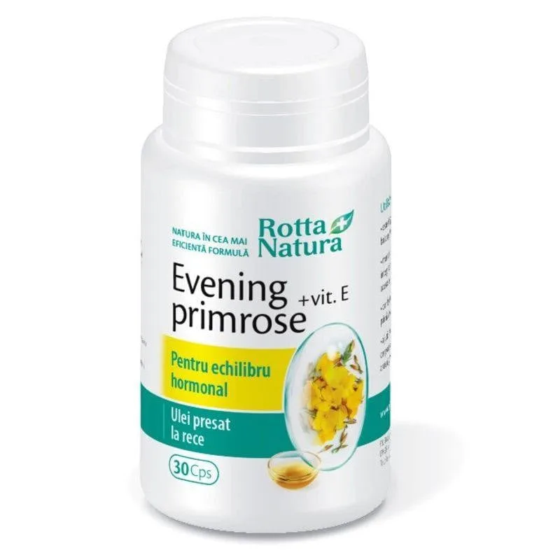 ROTTA NATURA Evening Primrose + Vitamina E, 30 capsule — preț și oferte