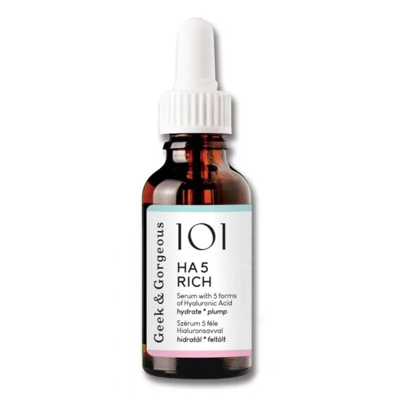 Ser pentru ten uscat si normal HA 5 Rich, 30 ml, Geek & Gorgeous — preț și oferte
