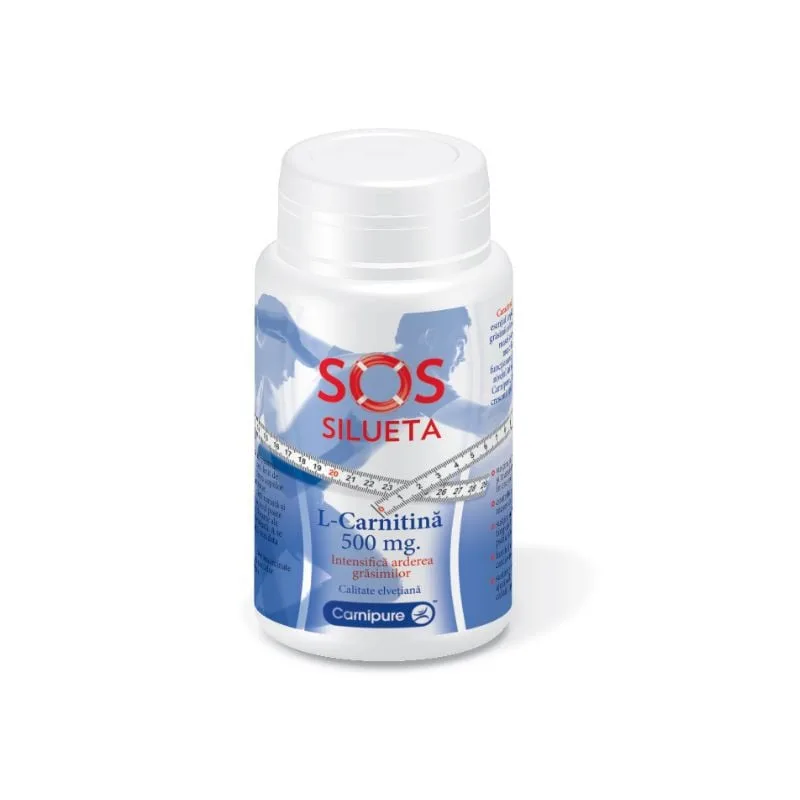 L-Carnitina SOS Silueta, 500 mg, 60 capsule, Rotta Natura — preț și oferte