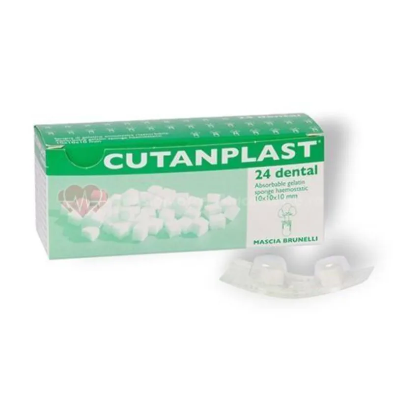 Burete hemostatic 10x10x10mm, 24 bucati, Cutanplast — preț și oferte