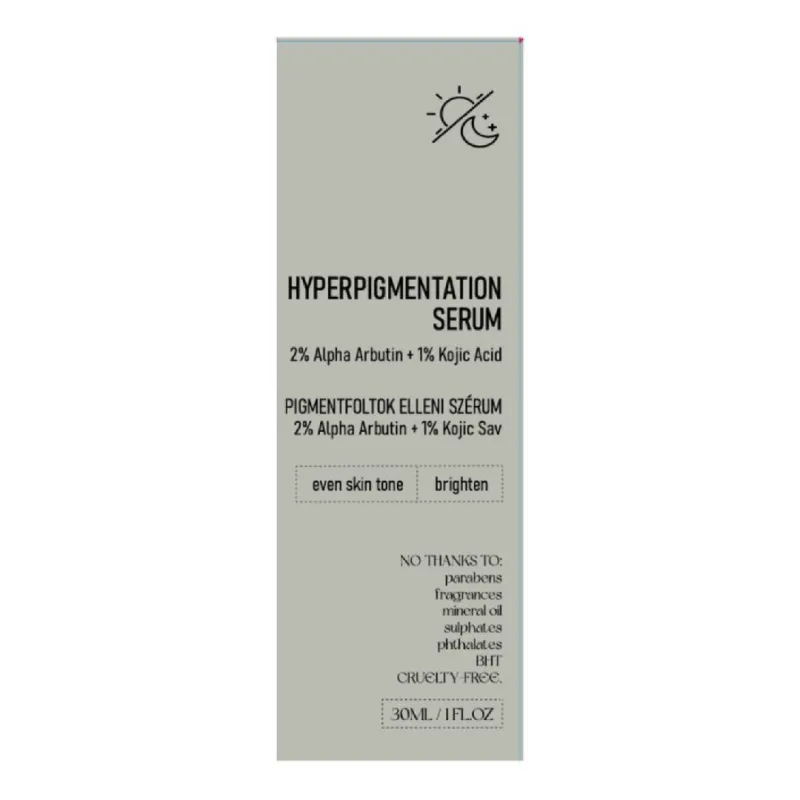 Ser pentru hiperpigmentare cu 2% Alfa Arbutin + 1% Acid Kojic, 30 ml, Nerds — preț și oferte